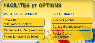  facilit&eacute;s de paiement et options
