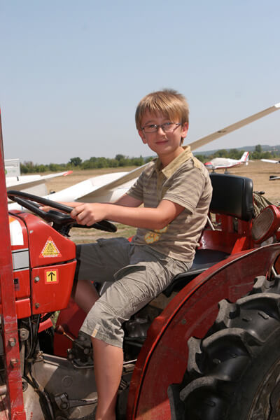 Le chef du tracteur